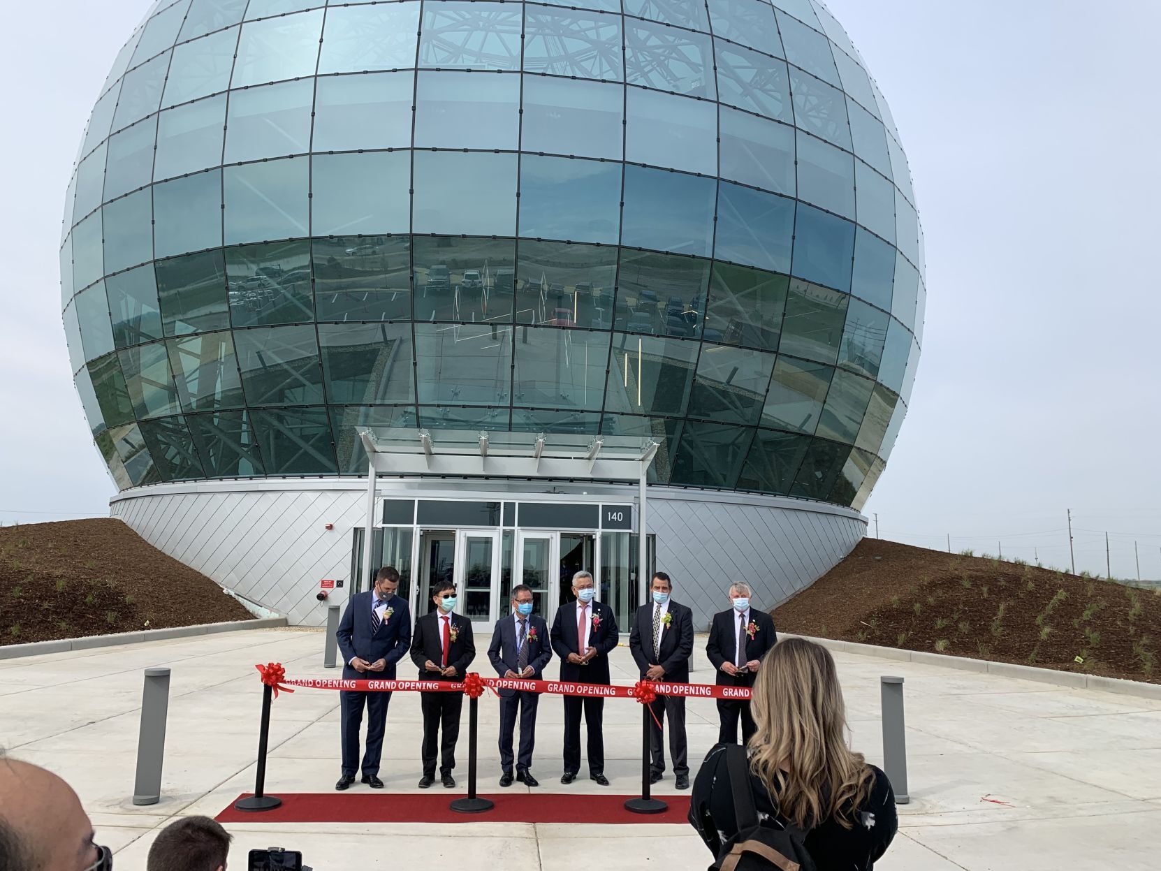Foxconn Globe ribbon cutting May 17